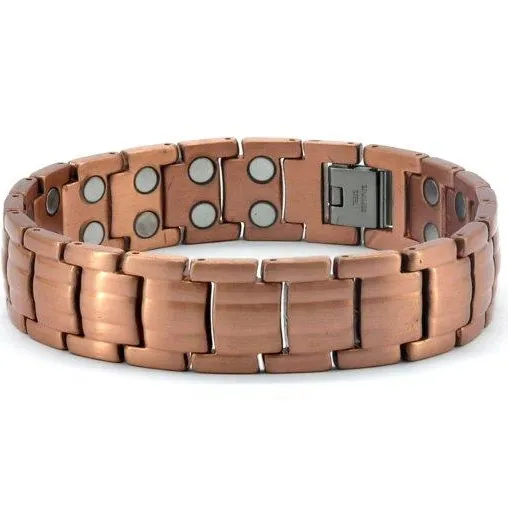 Winfavour New Arrival Magnetic Bio Therapy Health Solid Copper Bracelet for Men