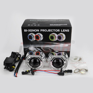 IPHCAR 2.5 Inch Xe Phổ <span class=keywords><strong>HID</strong></span> Bi <span class=keywords><strong>Xenon</strong></span> Chiếu Lens <span class=keywords><strong>Kit</strong></span> Với Đôi Mắt Thiên Thần Cho Xe Đèn Pha Và Động Cơ - Product Image 2
