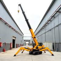 Mini-grue araignée articulée Lift Knuckle Boom offre une portée articulée pour le franchissement d'obstacles en hauteur et les travaux en tranchées profondes