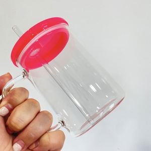 Taza de Vidrio Esmerilado Transparente de 17 oz, con Tapa de PP, para Sublimación, Impresión por Transferencia de Calor, DIY, el Mejor Regalo, Disponible en Almacén de EE. UU. - Product Image 4