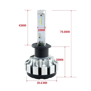 T1s de H4 LED H7 H11 H8 9006 HB4 H1 H3 HB3 S2 coche bombillas de faros 80W 8000LM automóviles lámpara 6000K 3000K 8000K led - Product Image 6