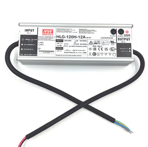 Fuente de Alimentación LED Regulable HLG Serie HLG-100H-12A, Impermeable IP67, 40W-600W, con Salida de 3A y Frecuencia para Iluminación MEANW - Product Image 5