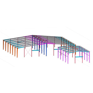Entrepôt en structure métallique Ganyuan, bâtiment préfabriqué à ossature légère en acier, construction d'usine, prêt à l'exportation - Product Image 2