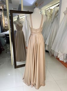 Robes <span class=keywords><strong>de</strong></span> mariée sans manches champagne pour demoiselles <span class=keywords><strong>d</strong></span>'<span class=keywords><strong>honneur</strong></span> | Robes <span class=keywords><strong>de</strong></span> soirée <span class=keywords><strong>de</strong></span> bal élégantes - Product Image 5