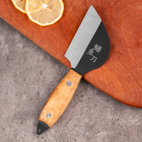 Mini couteau de boucher super pratique, couteau de cuisine chinois avec manche en bois massif courbé, couteau à anguille