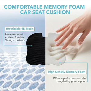 Coussin <span class=keywords><strong>de</strong></span> siège <span class=keywords><strong>de</strong></span> voiture universel en mousse <span class=keywords><strong>à</strong></span> mémoire <span class=keywords><strong>de</strong></span> forme, design attrayant, confortable et épais, <span class=keywords><strong>pour</strong></span> la conduite - Product Image 3