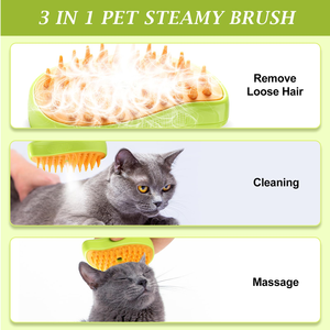 Pet Cleaning & Massage <b>Brush</b> <b>Shedding</b> Removal Spray Comb Stainless Steel Multi-Function for <b>Dogs</b> Bathroom Bath Cleaning Supplies - Product Image 2