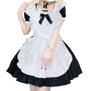 Anime Maid Dress Alice Lolita Costume Women's Black <b>White</b> Dress Adult Cosplay Outfit - Product Image 5