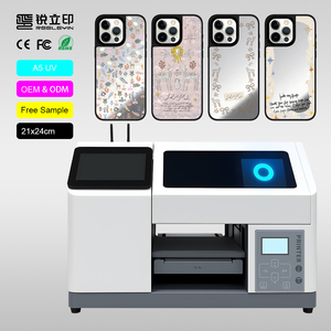 เทรนด์ใหม่ เครื่องพิมพ์อิงค์เจ็ท UV แบบออลอินวันหน้าจอสัมผัส A5 เครื่องพิมพ์แบบแท่นราบสำหรับเคสไอโฟน อะคริลิค ภาพ DIY - Product Image 1