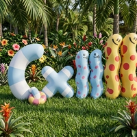 Palmiers gonflables personnalisés pour la décoration de fêtes hawaïennes, thèmes d'îles tropicales, ambiance au bord de la piscine et décors de fêtes de plage en intérieur