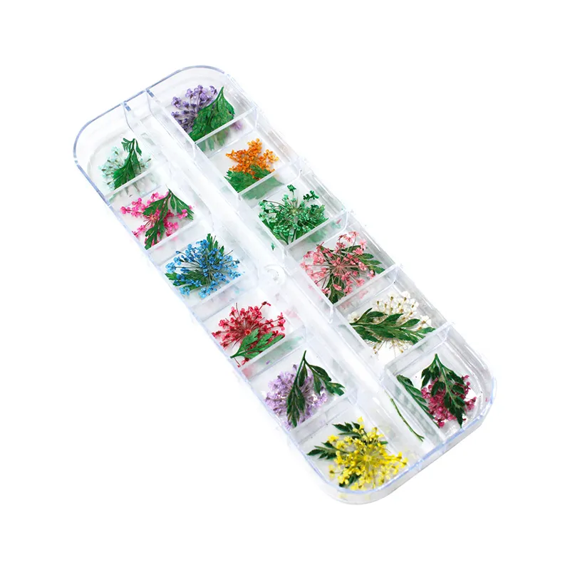 Gedroogde Bloem 3d Nail Art Decoratie Natuurlijke Bloemen Sticker Droge Bloem Voor Uv Polish Diy Manicure Ontwerp Nagels Accessoires