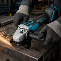 Meuleuse d'angle sans fil 18V sans balais 6000 tr/min avec interrupteur à gâchette pour la découpe et le polissage du métal, usage professionnel, industriel et bricolage