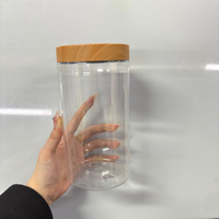Brosse à dents 89, Bouteille en plastique PET de qualité alimentaire à large ouverture de 1000 ml - Contenant scellé et étanche à l'humidité, conditionnement de 500 ml de qualité alimentaire