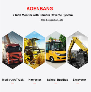 Caméra de sauvegarde inversée pour voitures, avec écran 7 pouces, 24v, 1000TV, Kit avec système de contrôle, pour chariot élévateur, remorque, 9/7 pouces - Product Image 6