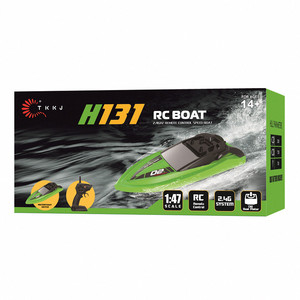 Bateaux télécommandés 2.4 GHz RC Ship Fast Racing pour enfants et adultes avec batterie rechargeable Alarme de batterie faible Récupération de chavirage - Product Image 6
