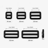 Hebilla Deslizante de Plástico Meetee LCH-148 de 25-32 mm, Ajustable, para Correas de Equipaje, Mochilas, Bolsos y Accesorios de Cintas