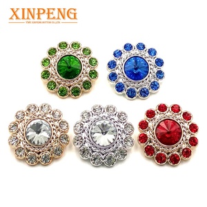Trung Quốc Nút Thủy Tinh Kích Thước Lớn Shank Flower Rhinestone Số Lượng Lớn Nút - Product Image 4