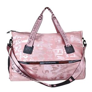 Muestra Gratis, Bolsa de Viaje de Fin de Semana de Alta Calidad, Reciclada, de Lujo, Personalizada para Mujer, para Yoga, Gimnasio, de Nailon, con Compartimento para Zapatos - Product Image 1