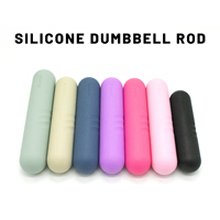 NQ SPORTS Jeux d'haltères en silicone antidérapants en fer pour les mains et les chevilles, haltères durables en silicone pour le yoga