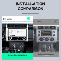 Carplay de 13,3 pulgadas para Toyota Cruiser FJ 2007-2024 Radio de coche pantalla táctil navegación GPS para coche Android 13 reproductor Multimedia