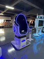 Chaise VR immersive 9D en forme d'œuf, monoplace, simulateur de réalité virtuelle en métal pour intérieur, équipement de cinéma à mouvement dynamique pour centre commercial et salle d'arcade