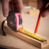 Clé à molette combinée Marteau Pince 15 pièces Ensemble d'outils en boîte rose pour femmes