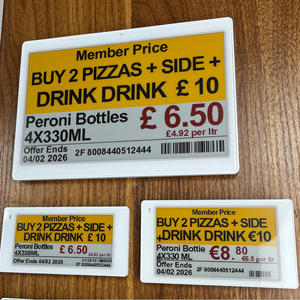 E Ink Warehouse Magnet Wifi Eas System E-Paper Electronic <b>Shelf</b> Label Esl E-Ink <b>Shelf</b> Label For Smart Warehouse <b>Racking</b> Use - Product Image 1