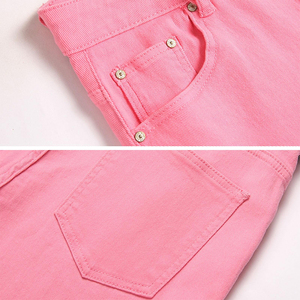 Jeans Slim Fit de marque personnalisables pour hommes, les différentes couleurs comprennent bleu noir violet <span class=keywords><strong>kaki</strong></span> rouge rose <span class=keywords><strong>jean</strong></span> <span class=keywords><strong>skinny</strong></span> Hip Hop pour hommes - Product Image 4