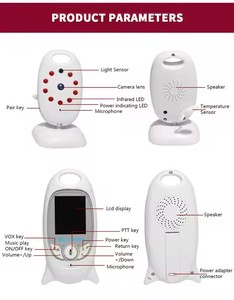 Lcd 2 Way Talk Monitoring Nachtzicht Digitale Video Babyfoon Slaapliedjes Audio Baby Camera <span class=keywords><strong>Vb601</strong></span> 2Inch Smart Babyfoon - Product Image 5