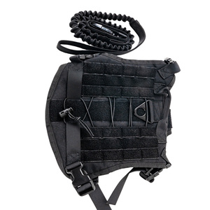 卸売ヘビーデューティー戦術犬用ハーネス、リード付き、伸縮性のあるアンチプルデザイン、トレーニングやアウトドアアドベンチャーに最適 - Product Image 2