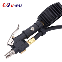 Manomètre numérique rétroéclairé U-NAI UN-9604B pour pression des pneus 0-1000KPA 0-150PSI avec éclairage LED nocturne et affichage LCD à 4 unités de mesure pour voiture et camion