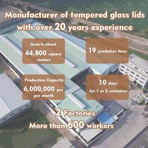 עגול pvd שולי זכוכית מחוסמת מחבת לסביבה וכיסוי סיר עבור מטבחים כלי בישול - Product Image 6