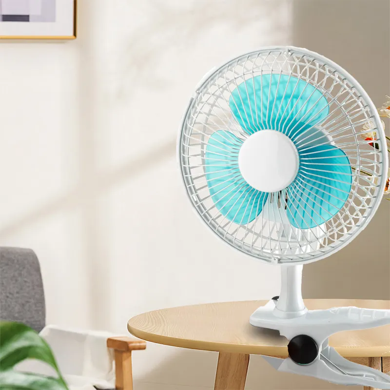 Masa üstü masa 6 inç Mini klip fanı 2 In 1 elektrikli renk kutusu mekanik 15 Oem Ac ev hava soğutma fan ücretsiz yedek parçalar