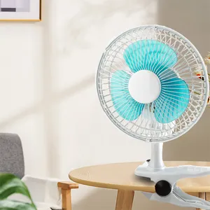 Desk Top Table 6 Inch Mini Clip Fan 2 In 1 Electric Color Box Mechanical 15 Oem Ac Household Air Cooling Fan Free Spare Parts