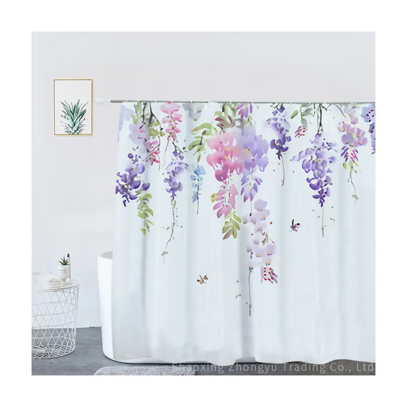 OnlySub-cortina de baño de tela con impresión Digital Amazon, con ganchos gratuitos para entrada, Respuesta Rápida