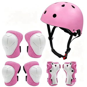 Protector Ajustable para Muñeca, <span class=keywords><strong>Codo</strong></span> y Rodilla, Juego de Protección para Niños, Patines, Equipo de Protección con Casco, Equipo de Protección para Fitness - Product Image 1