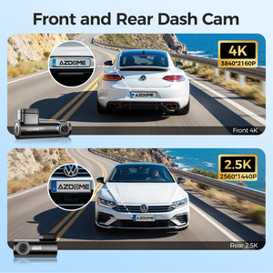 AZDOME M330Max 5G Wi-Fi 4K+2.5K ADAS, Cámara de <span class=keywords><strong>Coche</strong></span> Universal con Supercondensador, Modo de Estacionamiento, Cámara Dual para Salpicadero, DVR - Product Image 5