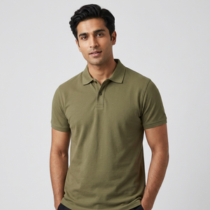 เสื้อยืดโปโลแบบถักลายสก็อตเสื้อยืดแบบสวมหัวลายสก็อตสีแดงและดำ - Product Image 1