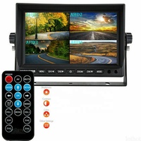 Moniteur Quad Split IPS AHD 9 pouces IPoster avec Enregistrement en Boucle et DVR Intégré, Kit Caméra de Recul CVBS AHD CCD – Fourniture Directe Usine