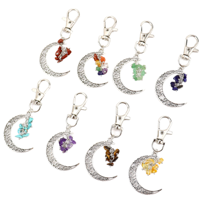 Llavero con Colgante <span class=keywords><strong>de</strong></span> <span class=keywords><strong>Piedra</strong></span> <span class=keywords><strong>de</strong></span> Cristal <span class=keywords><strong>de</strong></span> Grava Lunar, Racimo <span class=keywords><strong>de</strong></span> Uvas, <span class=keywords><strong>Piedra</strong></span> en Bruto, Amatista Única, Obsidiana Negra, <span class=keywords><strong>Cornalina</strong></span>, Regalos - Product Image 1