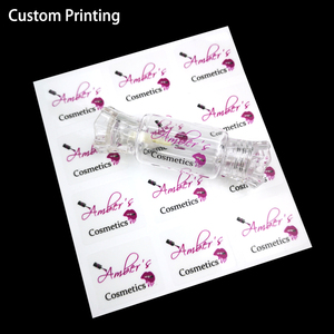 Tubo <span class=keywords><strong>de</strong></span> brillo <span class=keywords><strong>de</strong></span> labios autoadhesivo personalizado, <span class=keywords><strong>número</strong></span> inferior, etiquetas transparentes, lápiz labial, brillo <span class=keywords><strong>de</strong></span> labios, cosméticos - Product Image 2