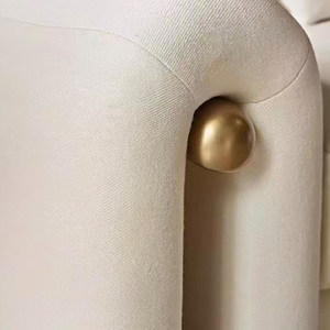 Canapé en tissu de lin blanc de luxe personnalisé Rhoohill, canapé rétro pour salon de villa, mobilier moderne pour salon, ensemble de canapés - Product Image 6