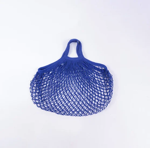 Sac de plage en coton à filet avec logo personnalisé, grand format, avec poches intérieures, petit sac à cordon en maille pour fruits et légumes - Product Image 2