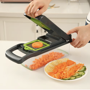 Picadora y rebanadora <span class=keywords><strong>de</strong></span> verduras multifunción 15 en 1, cortador <span class=keywords><strong>de</strong></span> cocina <span class=keywords><strong>de</strong></span> acero inoxidable, <span class=keywords><strong>rallador</strong></span> <span class=keywords><strong>de</strong></span> cebolla y patata, utensilios <span class=keywords><strong>de</strong></span> cocina para el hogar - Product Image 3