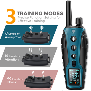2025 en línea caliente nueva fábrica al por mayor 6561Ft rango de control remoto collar de entrenamiento <span class=keywords><strong>para</strong></span> <span class=keywords><strong>perros</strong></span> con luz intermitente y bloqueo de teclado - Product Image 3