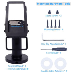 מתכת סוגר פלדה אוניברסלי לעמוד pos מחזיק כרטיס אשראי עבור <span class=keywords><strong>pax</strong></span> <span class=keywords><strong>a920</strong></span> <span class=keywords><strong>a920</strong></span> pro עם צבע שחור - Product Image 3