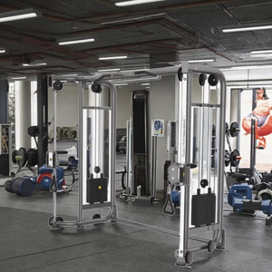 Profesyonel vücut geliştirme ticari spor salonu ekipmanı çok fonksiyonlu antreman ayarlanabilir kablo Crossover Fitness aleti