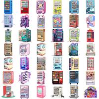 54 autocollants PVC imperméables pour distributeur automatique, pour ordinateur portable, bagages, livre, réfrigérateur, coque de téléphone, décoration