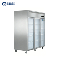 Réfrigérateur commercial en acier inoxydable grande capacité, facile à nettoyer, personnalisable pour les supermarchés et les hôtels 	 Cuisine commerciale
