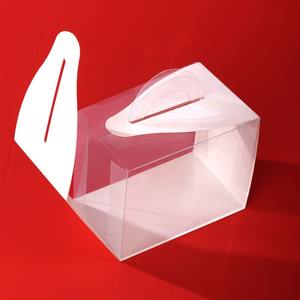 Boîte d'emballage alimentaire de gâteau en papier portable de qualité alimentaire pour gâteau d'<span class=keywords><strong>anniversaire</strong></span> avec fenêtre - Product Image 5